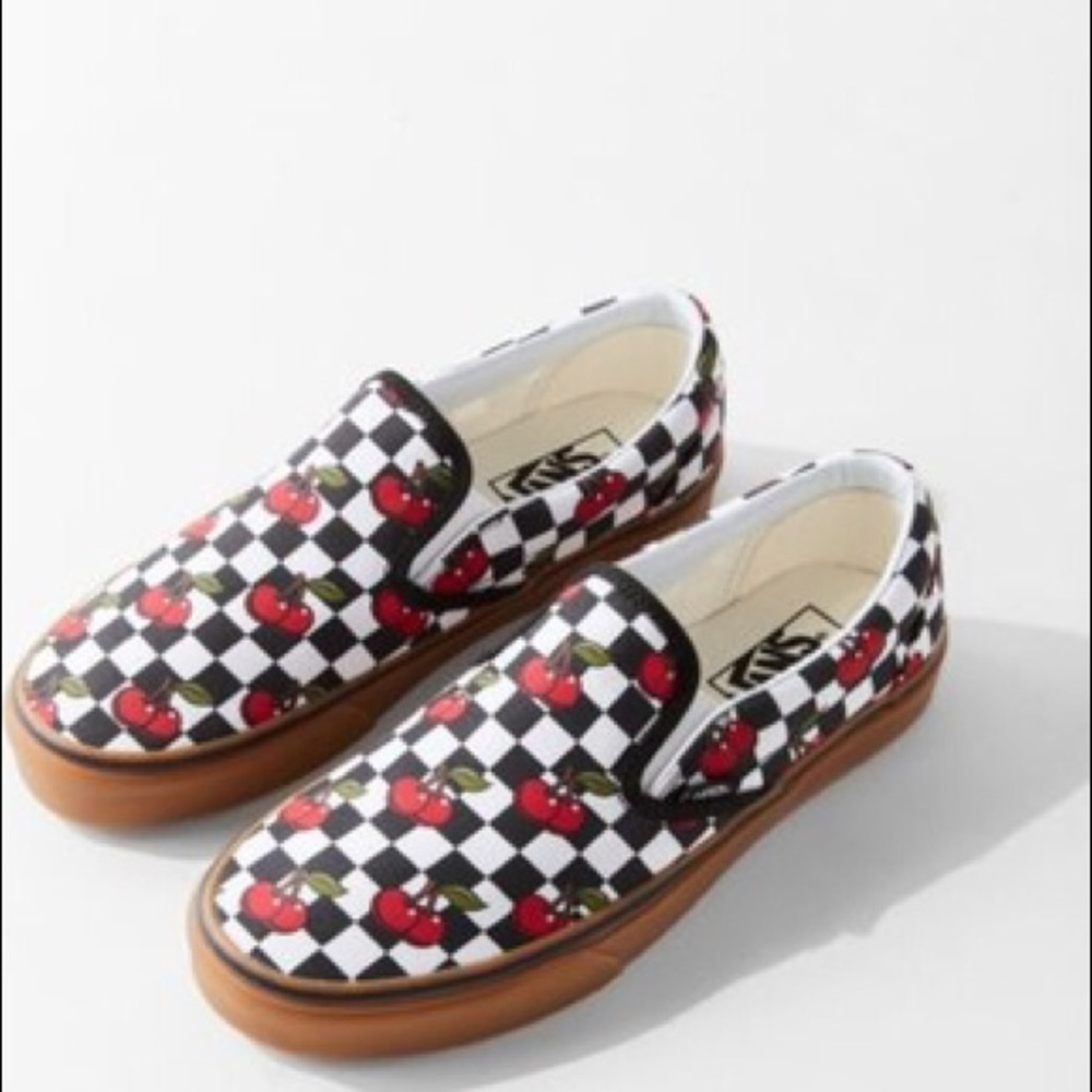 Cherry Checkered Vans